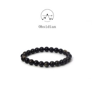 DIY Bracelet  Obsidian 8MM